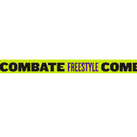 combatefreestyle rap hip hop punch freestyle Sticker