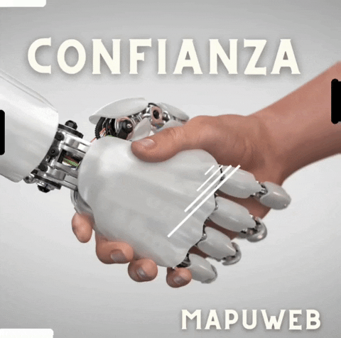 MapuWeb robot human bot confianza GIF