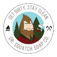 Stay Clean Get Dirty Sticker by DrSquatchSoapCo