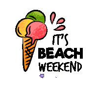 Ice Cream Summer Sticker by My Weekend Plan