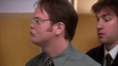 chrisdarbonne giphygifmaker the office vampire jim GIF