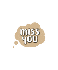 Miss You Cloud Sticker