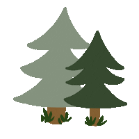 poppydesign trees wood poppydesign Sticker