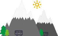 Sun Camping Sticker by _wecg