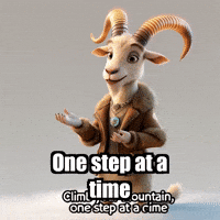 One Step At A Time Wisdom GIF by Radiantelope