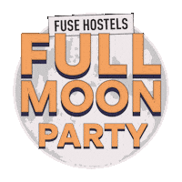 Fuse Fullmoon Sticker by FUSEhostels