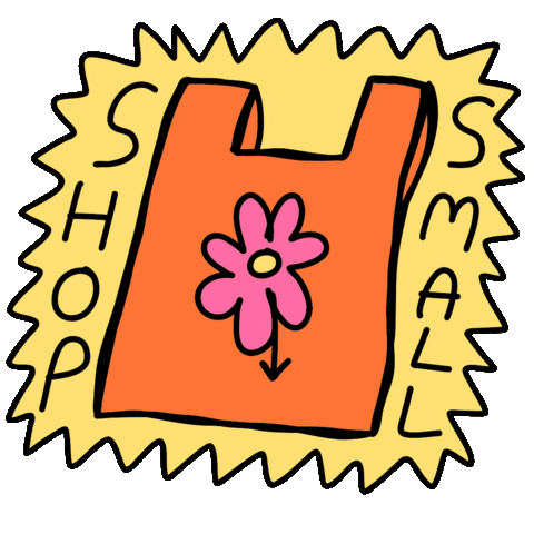 Shop Small Sticker by Natalie Byrne
