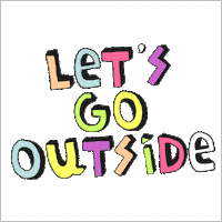 OUTSIDEBRAND happy fun nature adventure Sticker