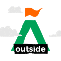 OUTSIDEBRAND fun adventure mountain camping Sticker
