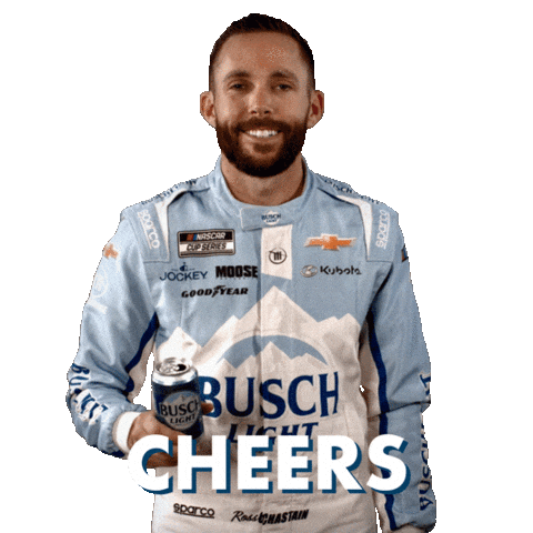 Ross Chastain Cheers Sticker by Busch Beer