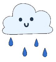 Rain Raining Sticker