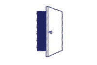door sunday Sticker