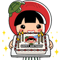 Birthday Singapore Sticker by Ang Ku Kueh Girl and Friends