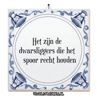 Focus Trots Sticker by Tegelspreuken.nl