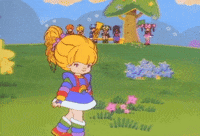 talking rainbow brite GIF