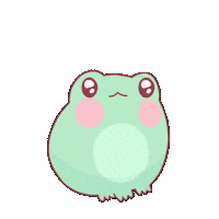 chuchuillustrations kawaii adorable frog froggy Sticker