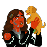 Puppy Love Wow Sticker by World Of Women