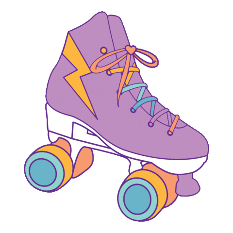 rollerfit giphyupload skate rollerskate roller skate Sticker