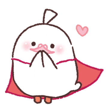 kurosophia giphyupload cute kawaii bird Sticker