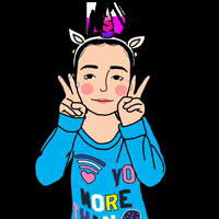 zafirahastri unicorn sister sibling zafirah astri GIF