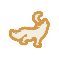 YonderCider wolf howling born to roam local cider Sticker