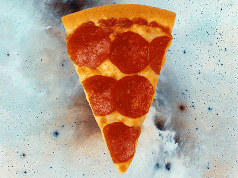 Space Pizza GIF by audreyobscura