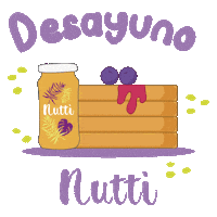nuttico snack natural buenos dias desayuno Sticker