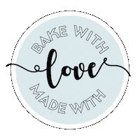delicatessepostres love made bake pasteleria Sticker