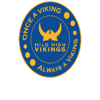 hilohighschool vikings hilo goviks bluegold Sticker