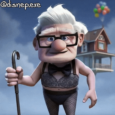 Sexy Carl Fredricksen GIF