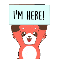 I Arrived Red Panda Sticker