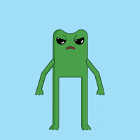 Angry Come On GIF by fwogs
