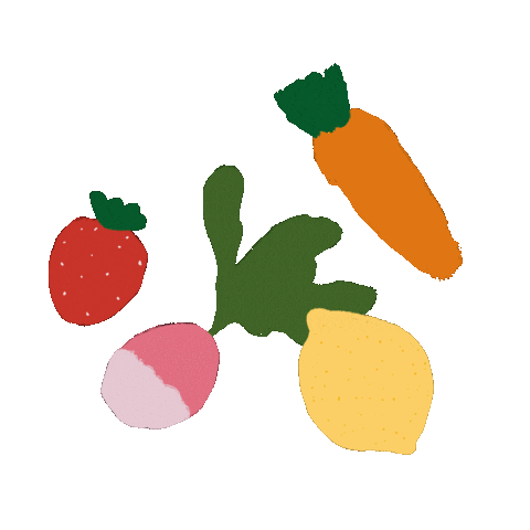 Fruits Vegetables Sticker by Studio Nyps