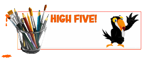 High Five Sticker