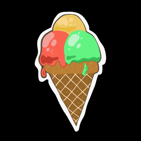 bom_artstudio giphygifmaker colorful colors ice cream GIF