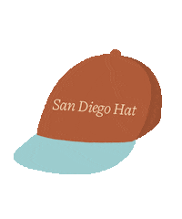 sandiegohat cap ball cap sdhc san diego hat Sticker