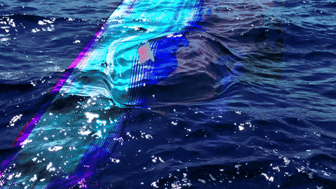 designbystars giphyupload summer glitch sea GIF