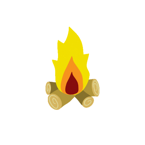 Withb fire bonfire firepit withb Sticker