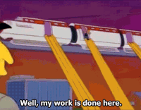Leonard Nimoy Off Work GIF by The Simpsons