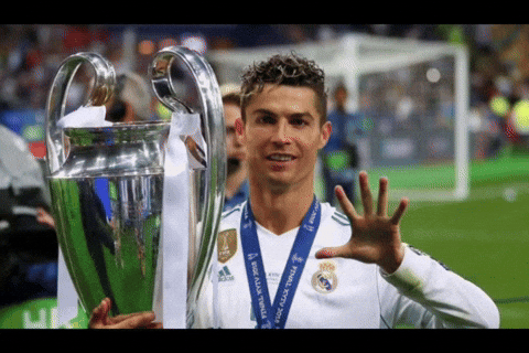 Cristiano Ronaldo 5 Champions League GIF