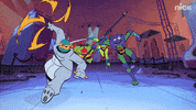 ninja turtles running GIF by Teenage Mutant Ninja Turtles