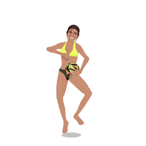 Beach Volleyball Emoji GIF