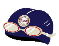 Cheers Swimming Sticker by Channel 4