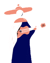 a_pach_e happy music friday guitar Sticker