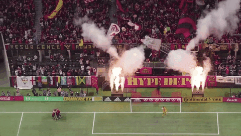 football fire GIF by Atlanta United