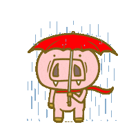 rain 下雨 Sticker by ShiGai
