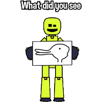 What Do You See Sticker Sticker by Stikbot