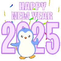 New Year Penguin Sticker by Pudgy Penguins