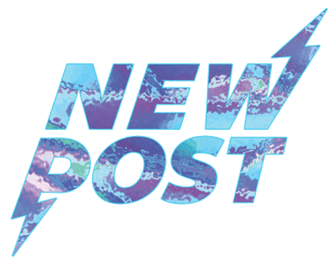 New Post Glow Sticker by AMB3R Creative