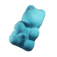 Blue Bear 3D Sticker by CBDWAY